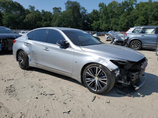 JN1BV7AR0FM417218 - 2015 INFINITI Q50 BASE SILVER photo 4