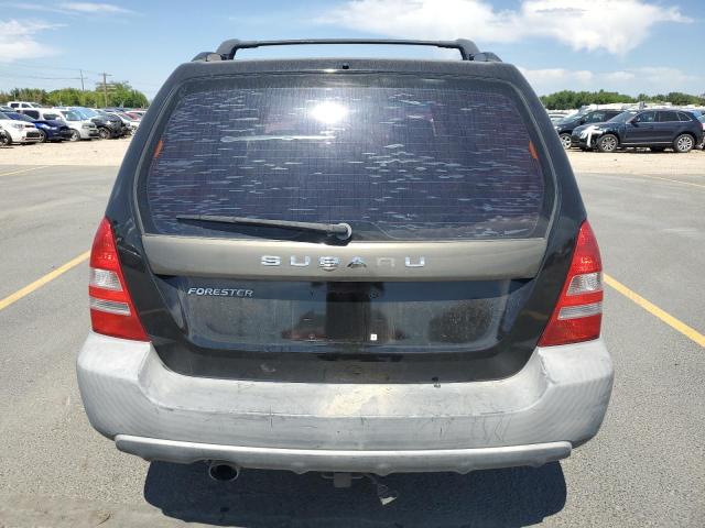 JF1SG63685H719809 - 2005 SUBARU FORESTER 2.5X შავი ფოტო 6