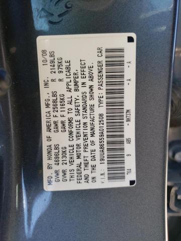 19UUA86559A012508 - 2009 ACURA TL GRAY photo 12