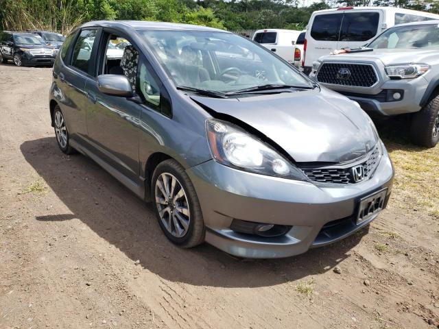 JHMGE8H57DC009117 - 2013 HONDA FIT SPORT CHARCOAL photo 4