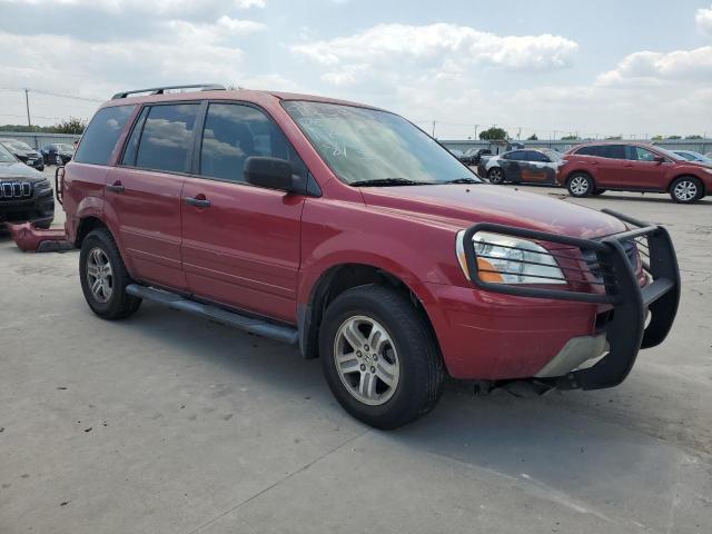 2HKYF18653H573676 - 2003 HONDA PILOT EXL RED photo 4