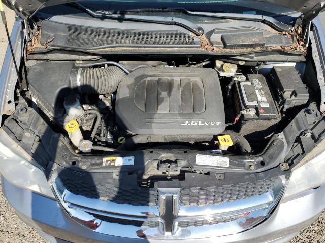 2C4RDGBG8DR640581 - 2013 DODGE GRAND CARA SE GRAY photo 12