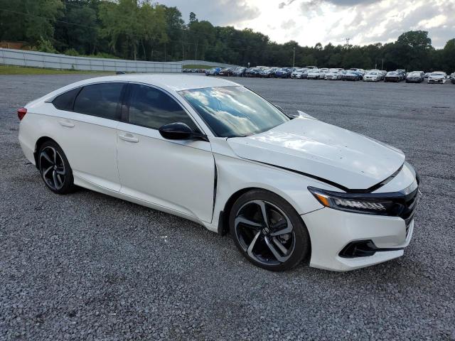 1HGCV1F47NA073562 - 2022 HONDA ACCORD SPORT SE WHITE photo 4