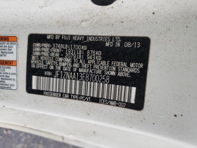 JF1ZNAA13E8700258 - 2014 TOYOTA SCION FR-S Ağ foto 12