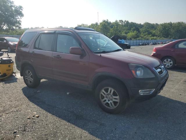SHSRD78864U240636 - 2004 HONDA CR-V EX BURGUNDY photo 4