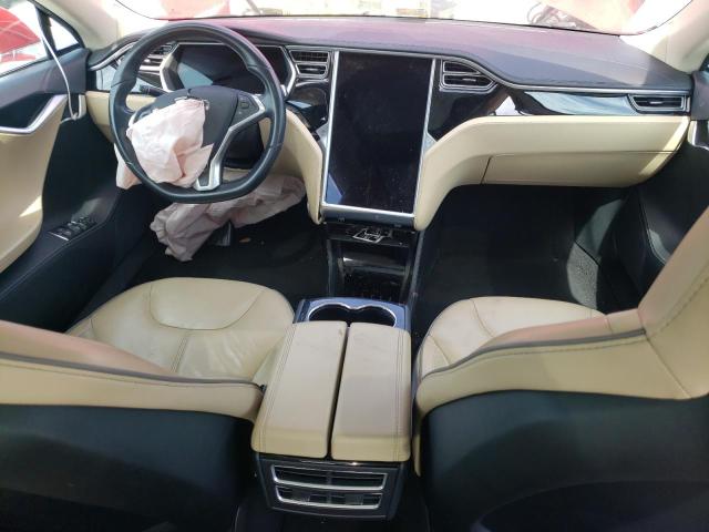 5YJSA1H15EFP38491 - 2014 TESLA MODEL S Կարմիր լուսանկար 8