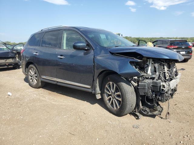 5N1AR2MM1EC680110 - 2014 NISSAN PATHFINDER S BLUE photo 4