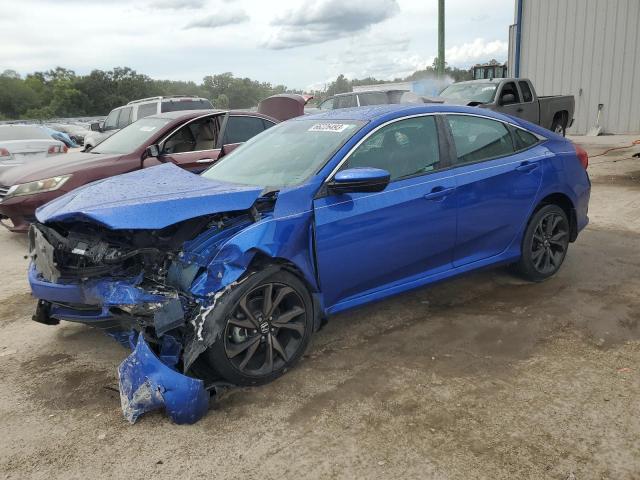 19XFC2F85KE006400 - 2019 HONDA CIVIC SPORT BLUE photo 1