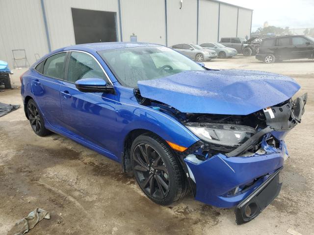 19XFC2F85KE006400 - 2019 HONDA CIVIC SPORT BLUE photo 4