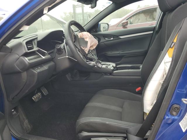 19XFC2F85KE006400 - 2019 HONDA CIVIC SPORT BLUE photo 7