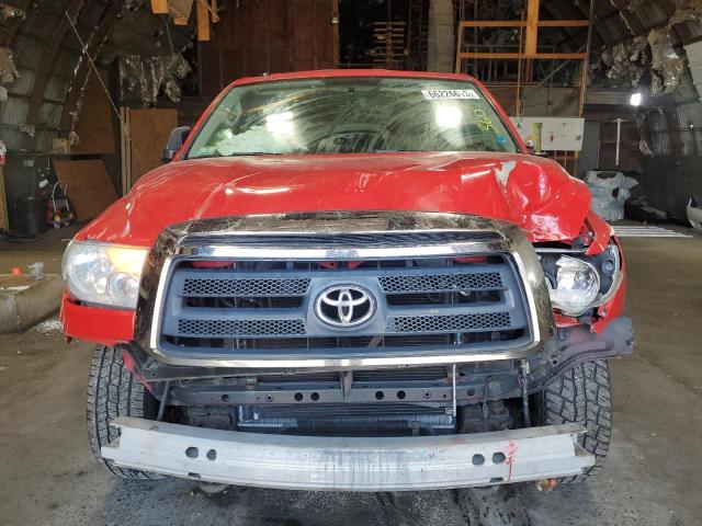 5TFUY5F11CX244601 - 2012 TOYOTA TUNDRA DOUBLE CAB SR5 RED photo 5