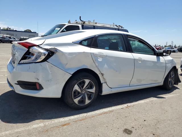 19XFC2F6XLE207029 - 2020 HONDA CIVIC LX WHITE photo 3