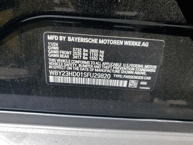 WBY23HD01SFU29820 - 2025 BMW I4 EDRIVE 40 BLACK photo 12
