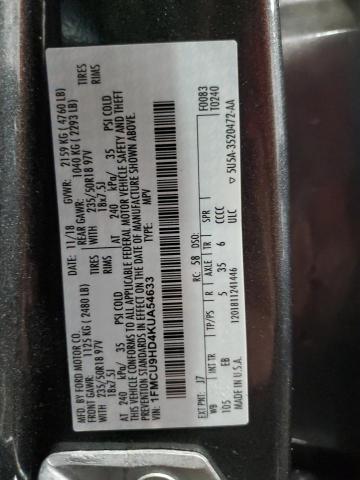 1FMCU9HD4KUA54633 - 2019 FORD ESCAPE SEL رمادي صورة 13