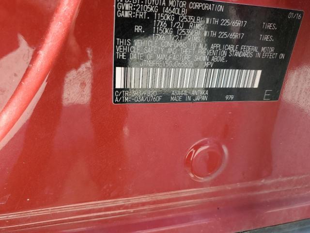 JTMBFREV5GJ065835 - 2016 TOYOTA RAV4 LE RED photo 13