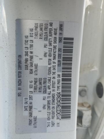 JM1DKDD78K0403494 - 2019 MAZDA CX-3 GRAND TOURING WHITE photo 13