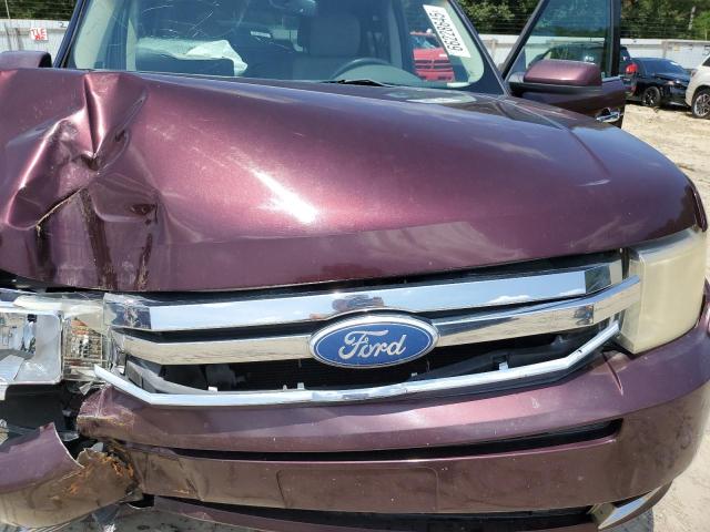 2FMGK5CC2BBD11437 - 2011 FORD FLEX SEL BURGUNDY photo 12