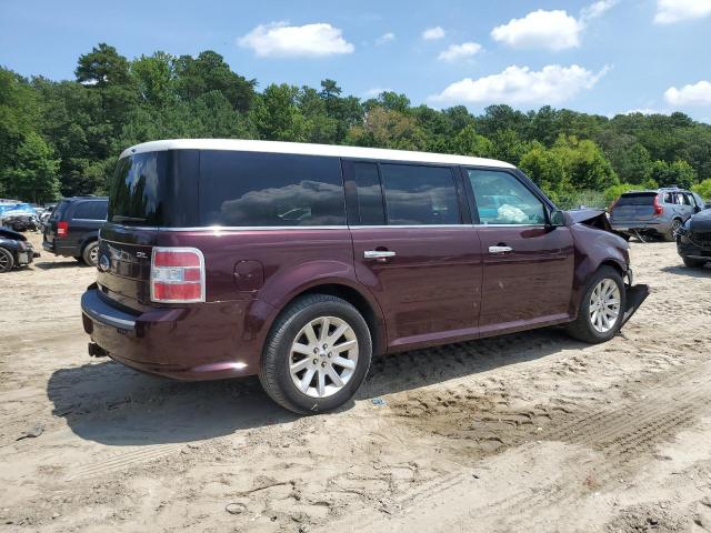 2FMGK5CC2BBD11437 - 2011 FORD FLEX SEL BURGUNDY photo 3