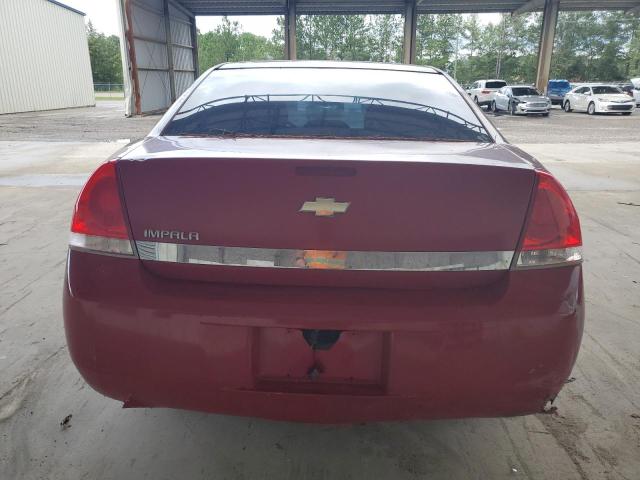 2G1WT55N289106463 - 2008 CHEVROLET IMPALA LT RED photo 6