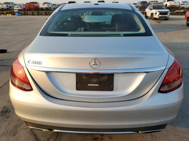 55SWF4JB7GU129394 - 2016 MERCEDES-BENZ C 300 SILVER photo 6