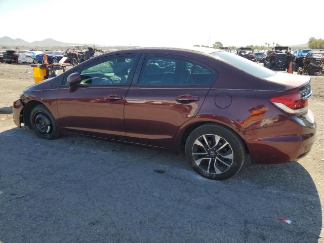 19XFB2F87DE024192 - 2013 HONDA CIVIC EX MAROON photo 2