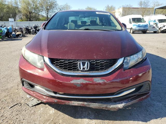 19XFB2F87DE024192 - 2013 HONDA CIVIC EX MAROON photo 5