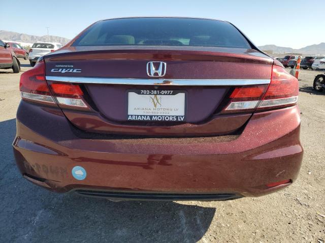 19XFB2F87DE024192 - 2013 HONDA CIVIC EX MAROON photo 6