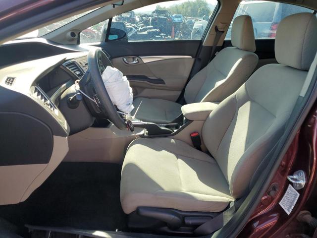 19XFB2F87DE024192 - 2013 HONDA CIVIC EX MAROON photo 7
