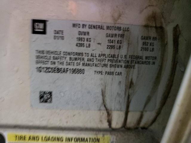 1G1ZC5EB6AF196880 - 2010 CHEVROLET MALIBU 1LT 金色 照片 12