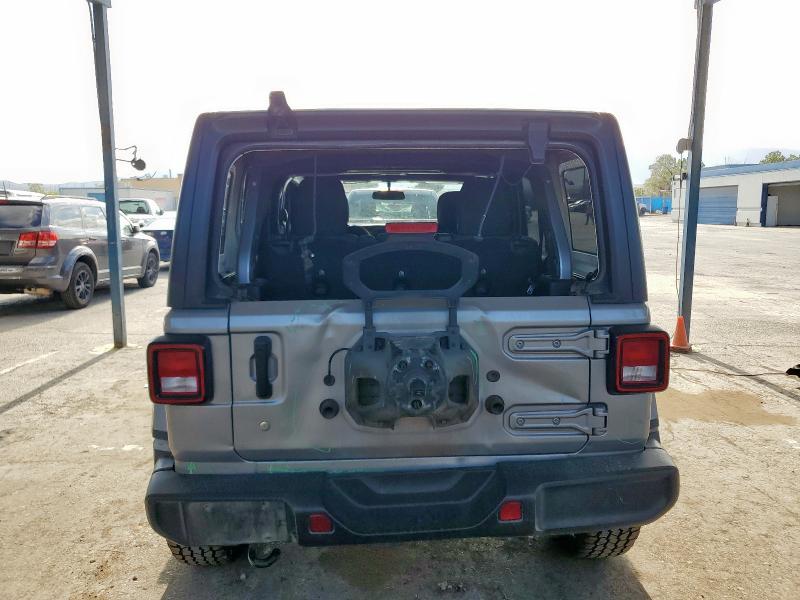 1C4HJXEN2LW213949 - 2020 JEEP WRANGLER U SAHARA SILVER photo 6