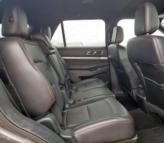 1FM5K8GT5KGB16976 - 2019 FORD EXPLORER SPORT CHARCOAL photo 11