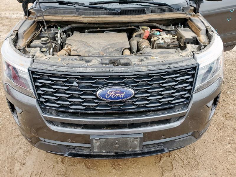 1FM5K8GT5KGB16976 - 2019 FORD EXPLORER SPORT CHARCOAL photo 12