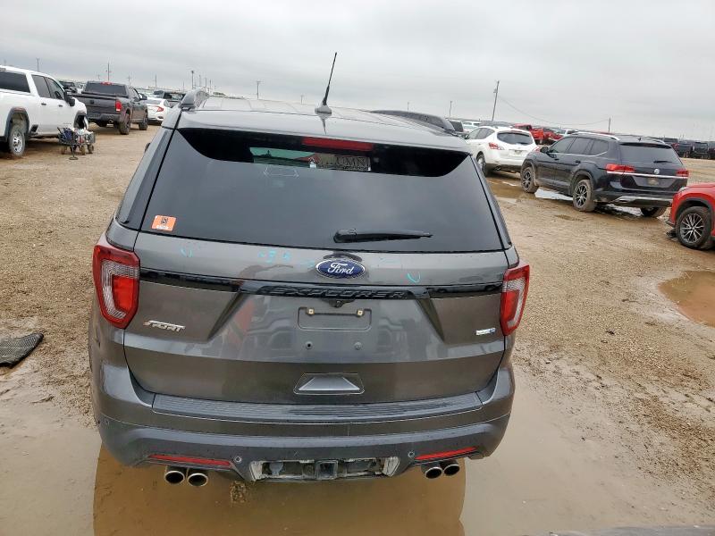 1FM5K8GT5KGB16976 - 2019 FORD EXPLORER SPORT CHARCOAL photo 6