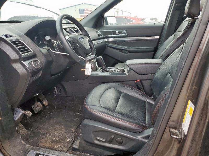 1FM5K8GT5KGB16976 - 2019 FORD EXPLORER SPORT CHARCOAL photo 7