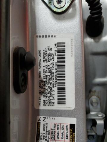 5Y2SL65878Z411937 - 2008 PONTIAC VIBE SILVER photo 13