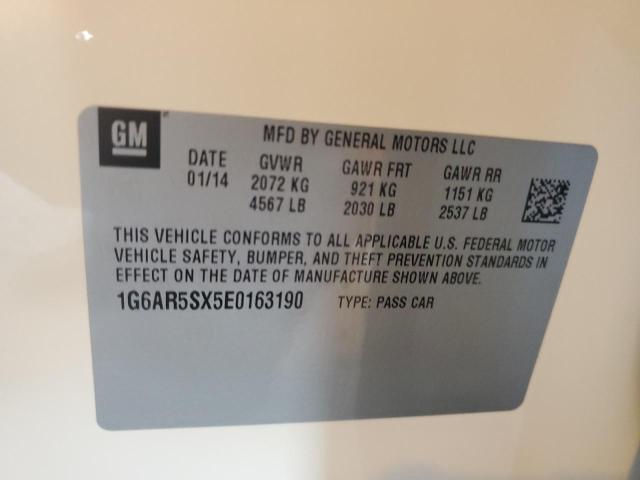 1G6AR5SX5E0163190 - 2014 CADILLAC CTS LUXURY COLLECTION CREAM photo 12