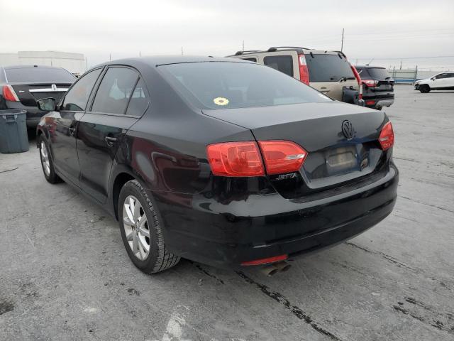 3VW2K7AJXDM386171 - 2013 VOLKSWAGEN JETTA BASE أسود صورة 3