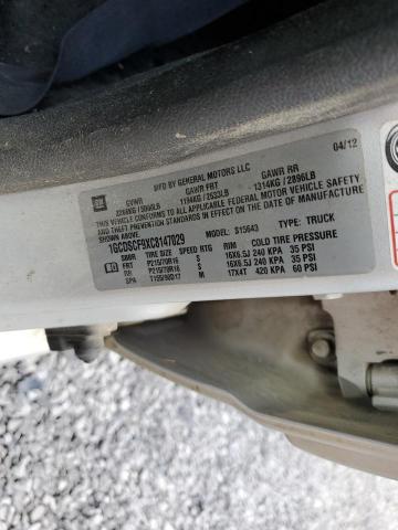 1GCDSCF9XC8147029 - 2012 CHEVROLET COLORADO LT SILVER photo 13