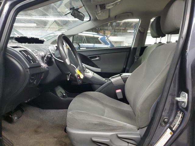 JTDKN3DUXC1583927 - 2012 TOYOTA PRIUS GRAY photo 7