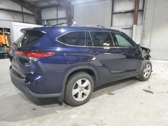 5TDBZRBH2MS526915 - 2021 TOYOTA HIGHLANDER L BLUE photo 3