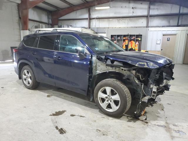 5TDBZRBH2MS526915 - 2021 TOYOTA HIGHLANDER L BLUE photo 4