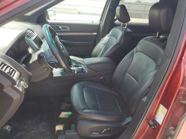 1FM5K8GT3JGB89746 - 2018 FORD EXPLORER SPORT წითელი ფოტო 7