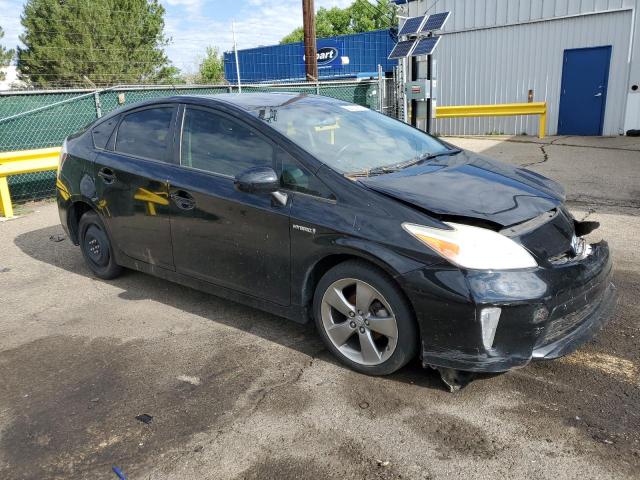 JTDKN3DUXD1636739 - 2013 TOYOTA PRIUS BLACK photo 4