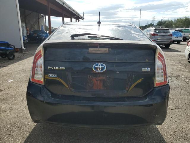 JTDKN3DUXD1636739 - 2013 TOYOTA PRIUS BLACK photo 6
