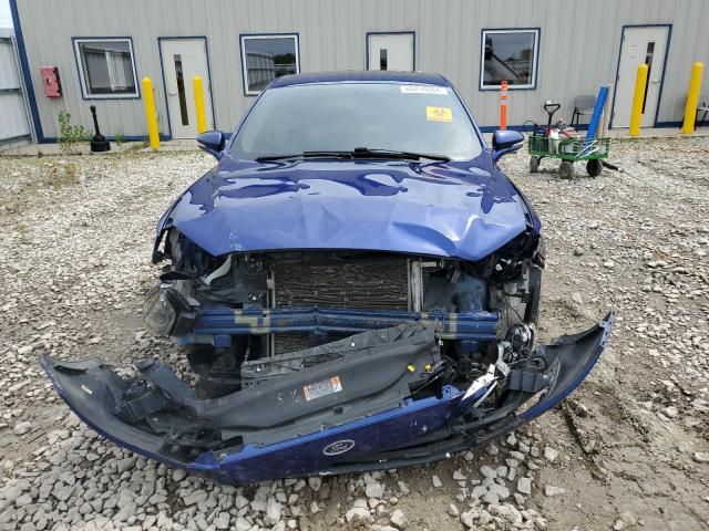 3FA6P0H74FR198376 - 2015 FORD FUSION SE BLUE photo 5