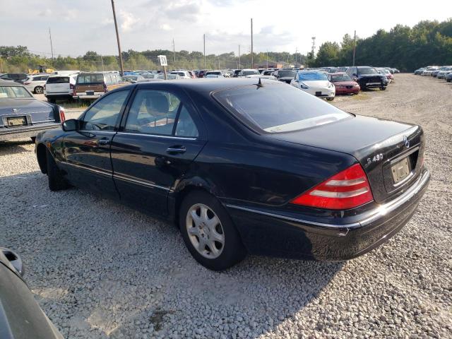 WDBNG70J11A144587 - 2001 MERCEDES-BENZ S-CLASS 430 BLACK photo 2