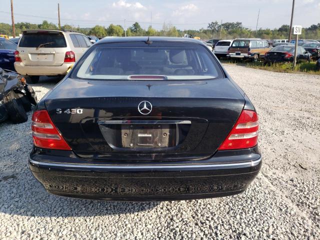 WDBNG70J11A144587 - 2001 MERCEDES-BENZ S-CLASS 430 BLACK photo 6