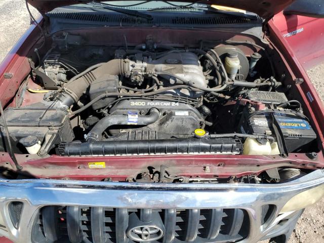 5TEWN72N03Z285882 - 2003 TOYOTA TACOMA XTRACAB RED photo 11