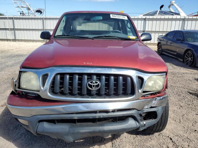 5TEWN72N03Z285882 - 2003 TOYOTA TACOMA XTRACAB RED photo 5