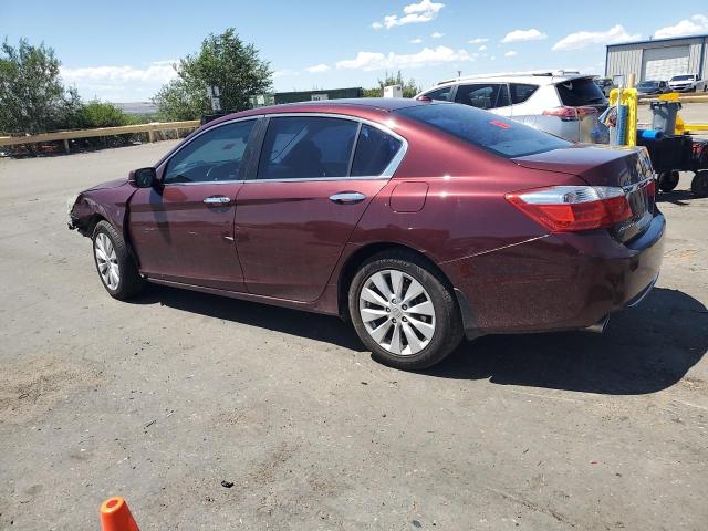 1HGCR3F83FA037470 - 2015 HONDA ACCORD EXL BURGUNDY photo 2